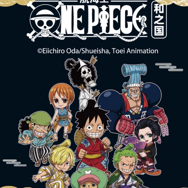 One Piece Wano Country Metal Keychain Blind Box